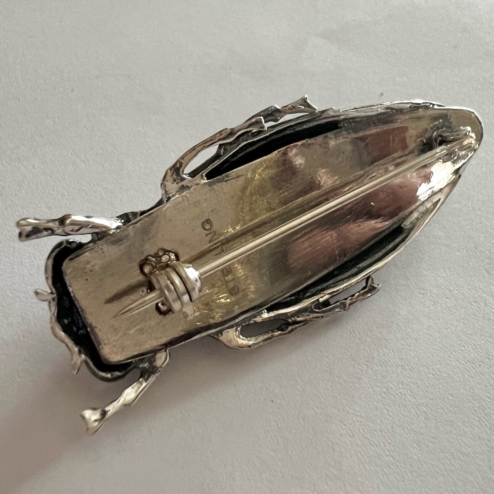 Gorgeous Cicada pin brooch STERLING SILVER - Picture 9 of 15